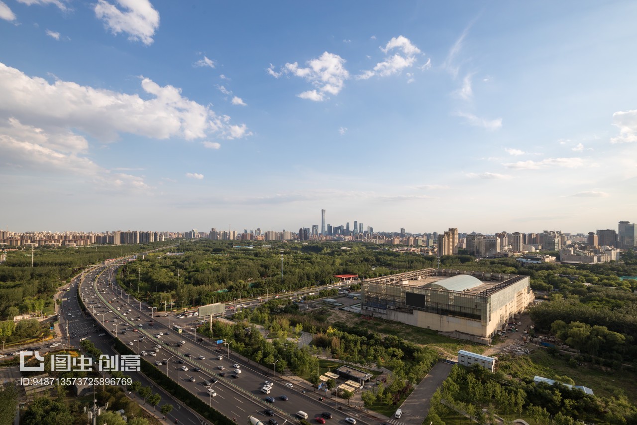 北京市朝阳区国贸CBD 现代化城市风貌的璀璨缩影